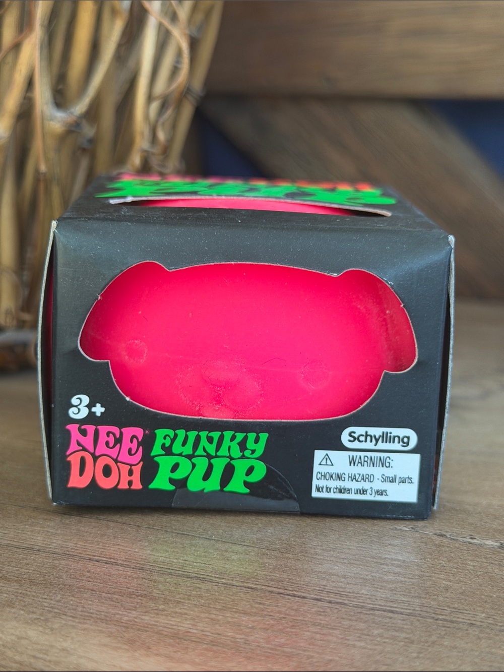 NeeDoh Funky Pup Squishy Toy - Bright Pink